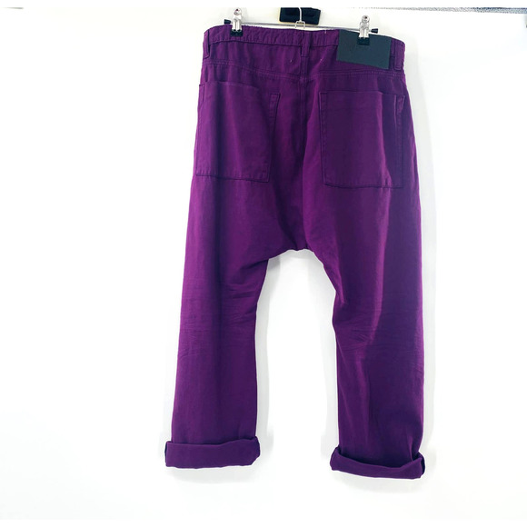 One Teaspoon Deep Purple Sinners Distressed Harem Jeans Size 25 NWT - Picture 3 of 8